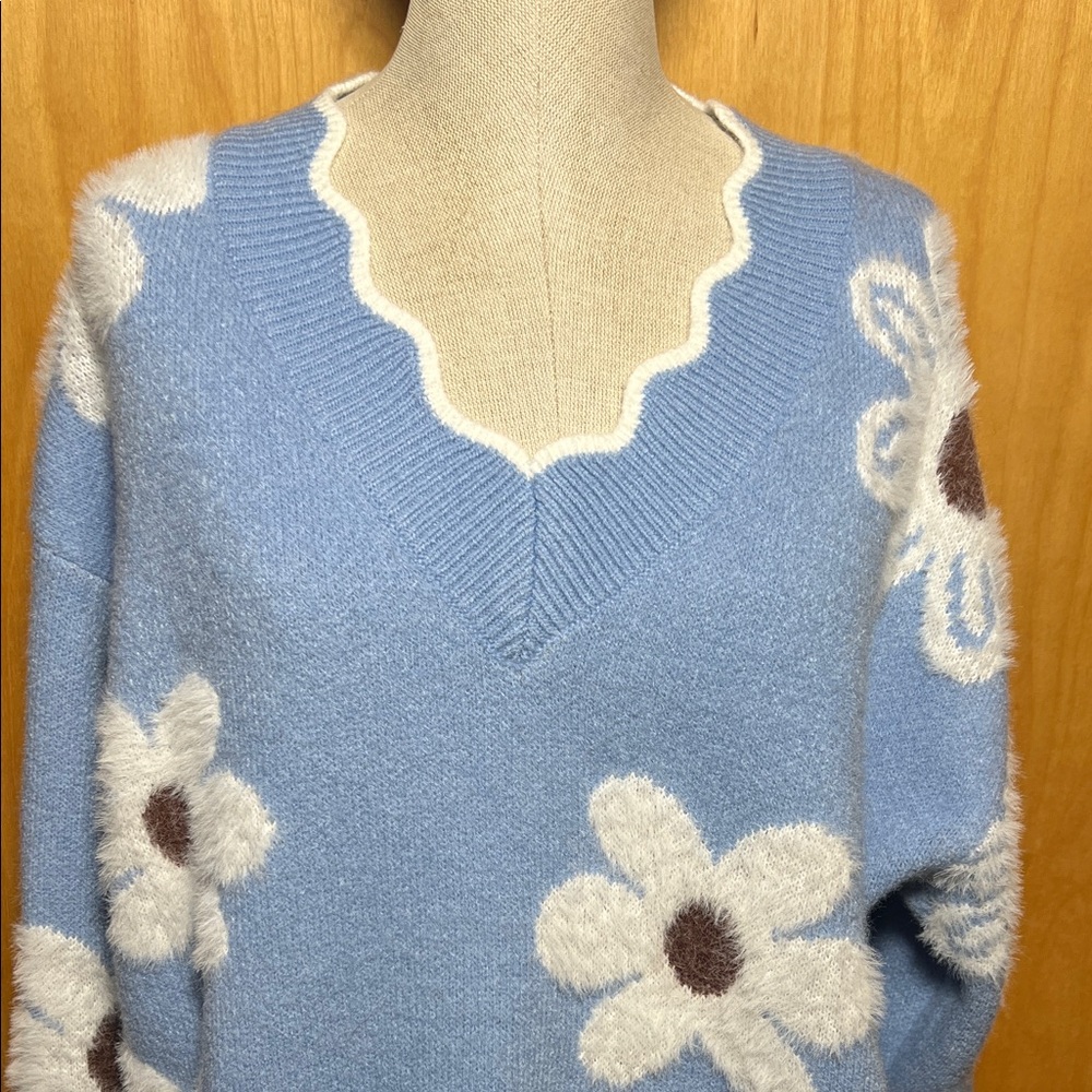 Floral sweater